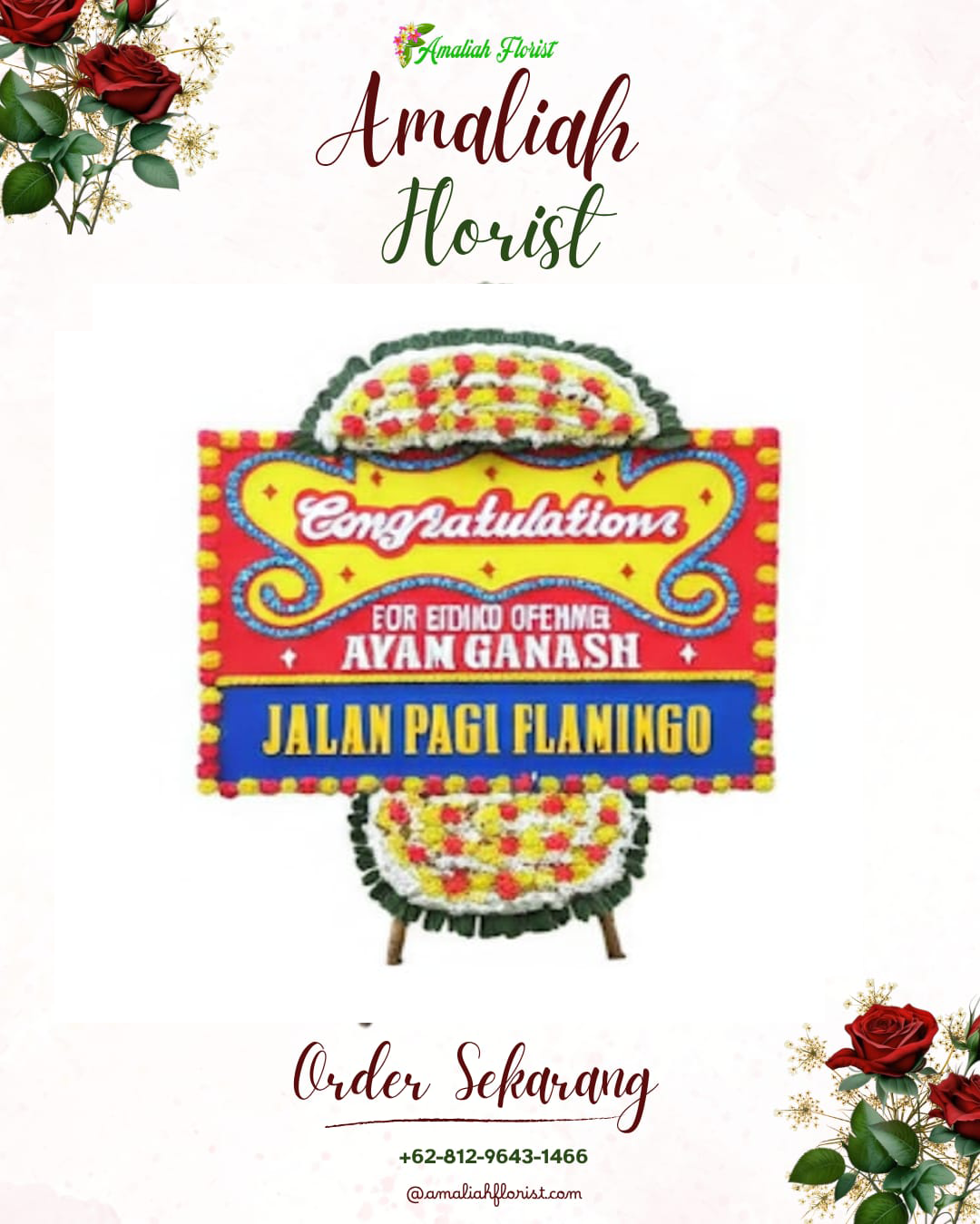 Sewa Papan Bunga Solear